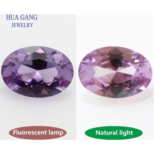 Size 2x3~10x14mm Oval Cut 46# Discolor Stone Synthetic Corundum Gems Stone For jewelry Wholesale Free Shipping