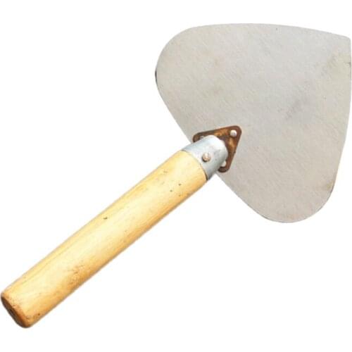 K1KA Manganese Steel Heart Shaped Round Shovel Plastering Trowel Great for Wall Floor Plastering Troweling Home Masonry Tools