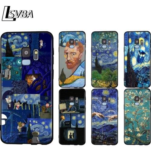 Silicone Cover Van Gogh Starry Night For Samsung Galaxy A9 A8 A7 A6 A6S A8S Plus A5 A3 Star 2018 2017 2016 Phone Case