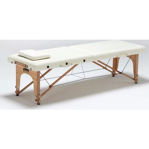 Foldable portable salon beauty salon SPA tattoo furniture beech wooden leather patio facial massage bed table with pillow new