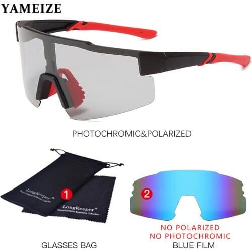 Oversized Photochromic Sunglasses Men Women Polarized Lens Vintage Square Mirrored Male Glasses Driving Big Frame Eyewear UV400