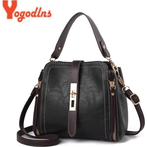 Yogodlns Fashion Women Bag Leather Handbags PU Shoulder Bag Small Flap Crossbody Bags for Women Messenger Bags vintage purse