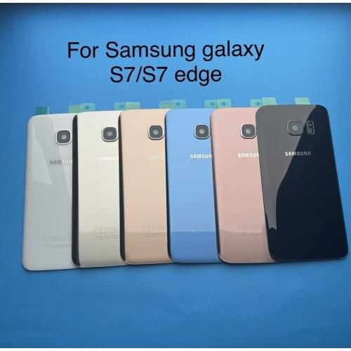 SAMSUNG Galaxy S7 G930F / S7 EDGE G935F Back Glass Battery Cover Rear Door Housing Case Samsung S7 Edge Back Glass Cover