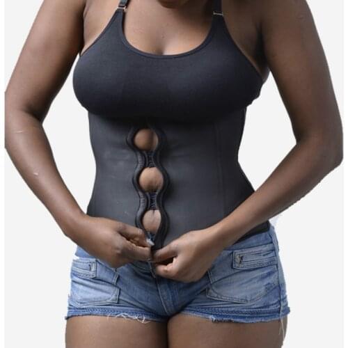 Zipper And Hooks Combo Rubber Latex Waist Trainer Clip and Zip Waist Cincher Underbust Waist Trainer Corsets Body Shapers