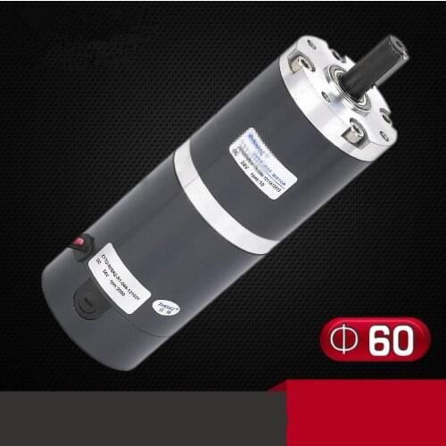 ZGX60RMM DC 12V 24V 12mm 60mm Shaft Permanent Magnet Planetary Gear Motor Brush 5RPM-570RPM