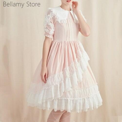 Lolita princess wide Lace daily routine Versatile Princess Dress