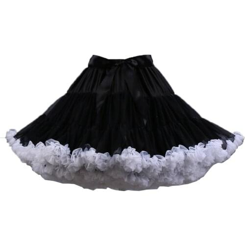 New Arrival Petticoats Wedding Bridal Crinoline Lady Girls Underskirt for Party White Blue Black Ballet Dance Skirt Tutu