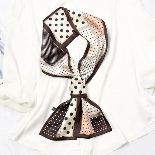 Women Wide Neck Scarf Fashion Geometric Head Scarf Decoration Design Headband Long Bandeau