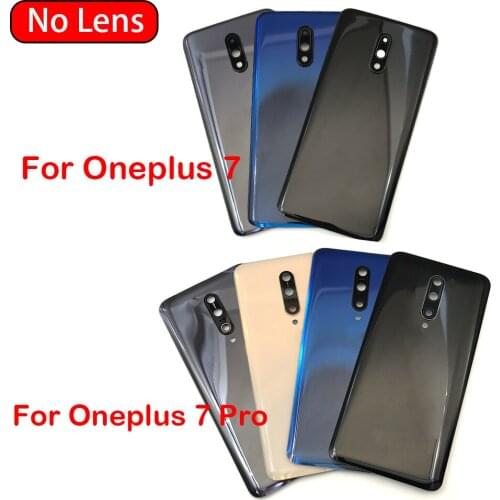 1Pcs New Glass For Oneplus 7 Pro Back Battery Cover Door Rear Glass 1+7 Pro Battery Cover Housing Case For Oneplus 7Pro