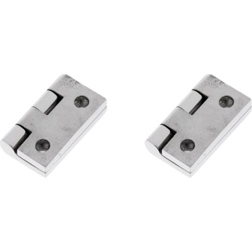 2 Packs Silver Solid Stainless Steel Marine Boat Door Hinge Furniture Cabinet Cupboard Compartment Butt Hinge