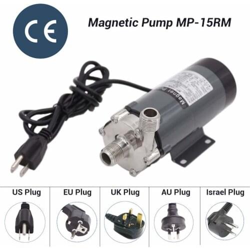 304 stainless head Magnetic Pump MP-15RM Homebrew, Food Grade High Temperature Resisting 140C beer Magnetic Drive Pump Home Brew