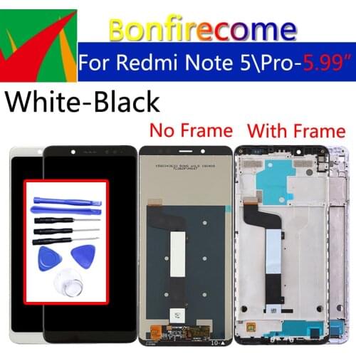 5.99" Original For Xiaomi Redmi Note 5 LCD Screen Display With Frame + Touch Screen Panel Digitizer For Xiaomi Redmi Note 5 Pro