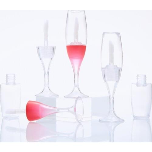 8ml Empty wine glass shape Lip Gloss Tube 50pcs