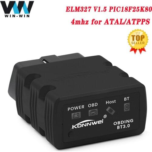 KONNWEI KW902 ELM327 V1.5 OBD2 Scanner PIC18f25k80 Bluetooth-Compatible Auto scanner OBD 2 Diagnostic Tool MINI OBDII ELM 327