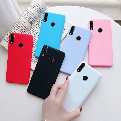 For Huawei P Smart 2019 Case Bumper Soft Silicone Case on Funda Huawei Psmart2019 P Smart 2019 POT-LX3 POT-LX1 6.21" Phone Cases