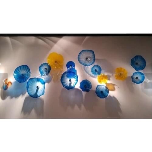 Sofa Television Hallway Wall Art Style Home Decor Wall Plates 100% Hand Blown Murano Glass Plates
