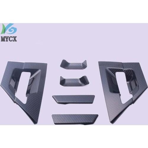 For Toyota C-HR CHR 2016 2017 2018 Carbon Fiber Rear Door Handle Cover Handle Bowl Trim Car Sticker For CHR C-HR