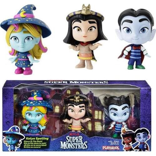 7pcs 4.5inch 15cm no box hard PVC super monsters action figure doll kids collection model toy d10