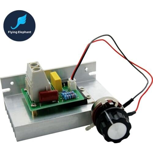 AC 220V 10000W SCR Electronic Voltage Regulator 10-220V Thermal Fuse For Speed Control Dimmer Thermostat