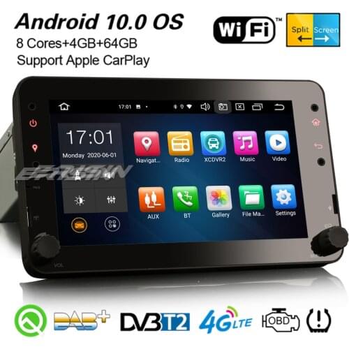 Erisin 8120 Octa-Core Android 10.0 Car Stereo CarPlay DAB+ WiFi SD Bluetooth DSP Navi For Alfa Romeo Brera Spider 159 Sportwagon