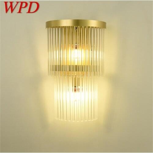 WPD Crystal Wall Sconce LED Lamp Modern Luxury Gold Light Creative Design For Home Corridor Bedroom