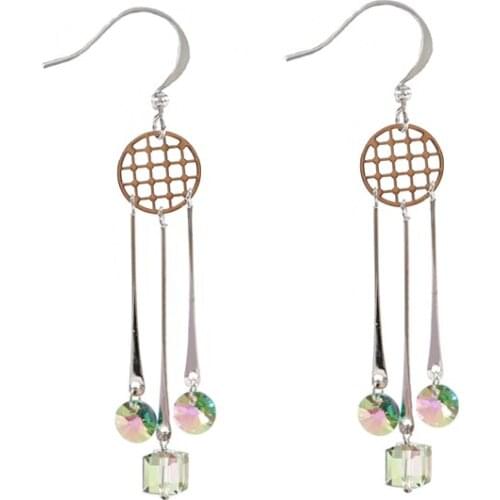 LANFLORA fashion women Crystal tassel earring Classic women earrings foreign trade bulk wholesale earrings