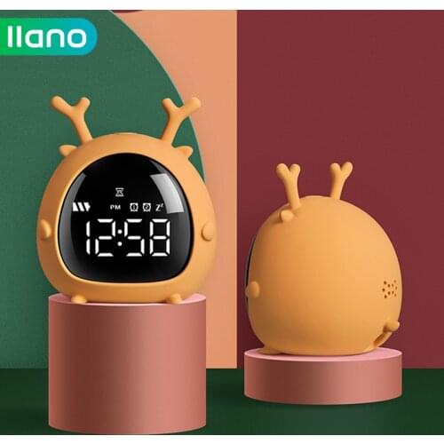 Table Clock Cute Alarm Clock Bedside Kids Night Wake Up Light Multi Function Alarm Clock for For Child Children Home Decoration