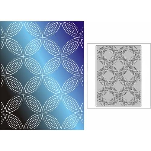 New Dotted Connected Circle Background Plate Craft Embossing Mold 2021 Metal Cutting Dies for DIY Scrapbooking Album Card Making