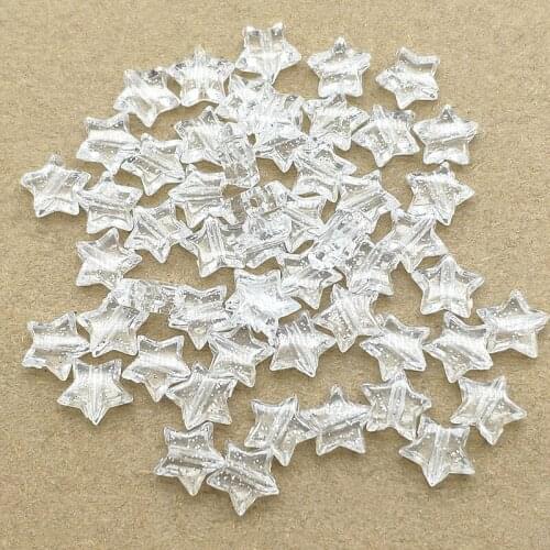 New arrival!9X10mm2900pcs Clear Built-in Powder Star Beads for Handmade Necklace Earring DIY Parts,Jewelry Findings & Components
