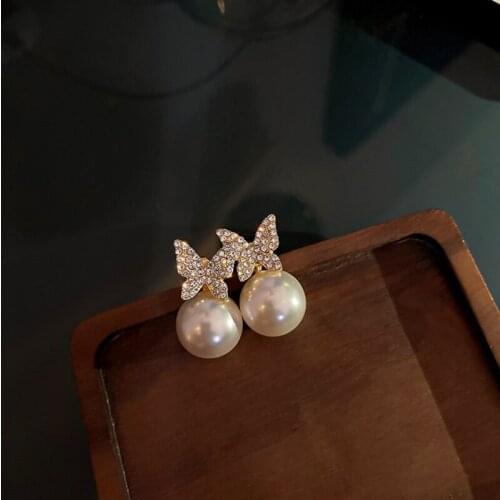 New personality creative butterfly earrings luxury fashion casual dance party earrings for women holiday gift jewelry