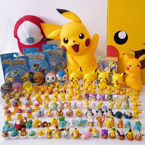 Genuine Pokémon Anime Action Figures Blind Box Kawaii Gacha Pop It Toys For Children Pikachu Squirtle Bulbasaur Charmander Doll