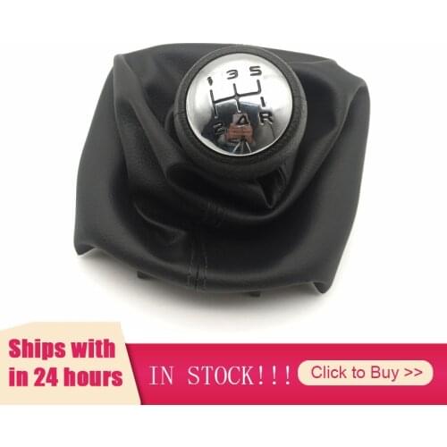 5 Speed Car Gear Knob for Peugeot 307 207 406 for Citroen C3 C4 C5 Shift Knob Shifter with Gaiter Boot Cover