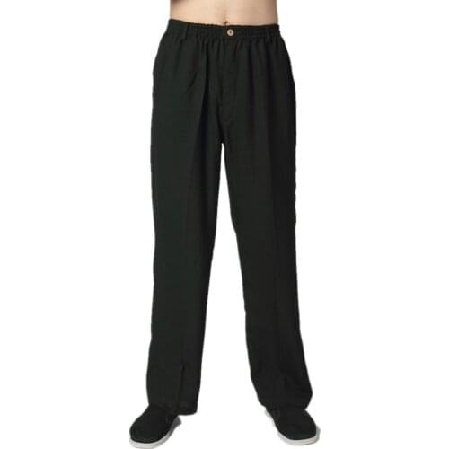 Shanghai Story new arrive Chinese Style Clothing men Casual tai chi Pants KungFu pants kung fu taiji clothing Black