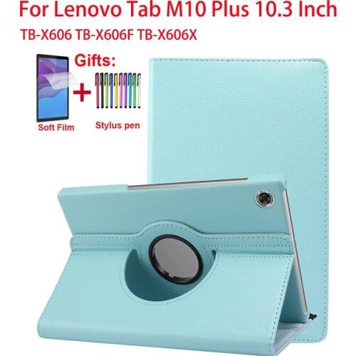 360 Rotating Case For Lenovo Tab M10 Plus Cover 10.3 Inch X606 For Lenovo Tab M10 FHD Plus TB-X606F TB-X606X 10.3" Tablet Funda