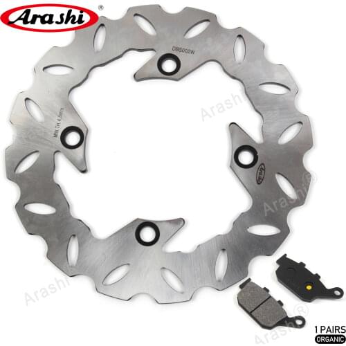 1 Set Motorcycle CNC Rear Brake Discs Rotors & Brake Pads For HONDA PANTHEON 125 2003-2006 2004 2005 Top Quality New