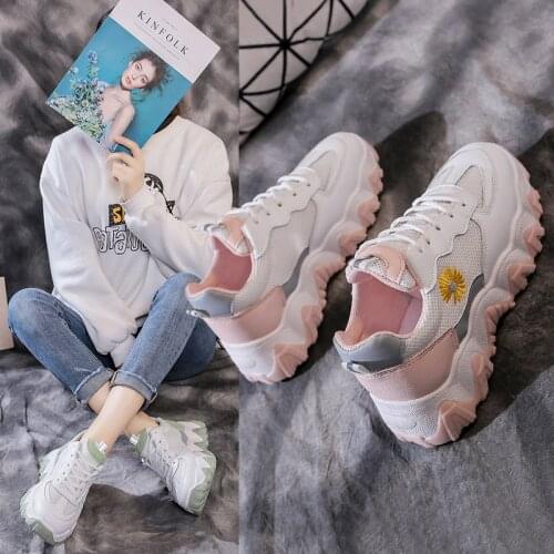 Womens Breathable Shoes Spring New Sports All-match Shoes Spring Net Red Flat Spring