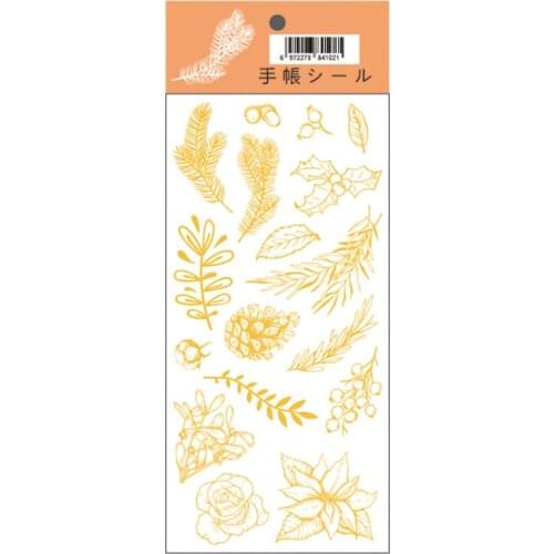 1 Sheet Kawaii Daily Hot Stamping Stickers Decor Scrapbooking Phone Stick Label Office School Supplies Stationery