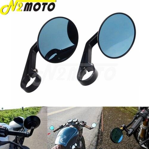 12mm Bolt CNC Round Side Mirror Handlebar End View Mirror For BMW R nineT Scrambler Pure Racer Urban F 800R HP4 S1000 R S1000 RR