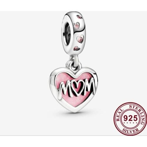 2020 New 925 Sterling Silver Beautiful Fashion Mothers Love Pendant Fit Pandora Women Bracelet & Necklace Diy Jewelry
