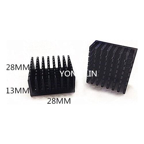 10pcs ic heatsink 28*13-28mm/1W LED hatsink/Quality heatsink/Chipset Cooler,aluminum heatsink