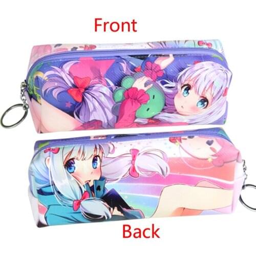 Anime Eromanga Sensei Cartoon Cosmetic Bag Izumi Sagiri Zipper Pencil Bag for School Supplies