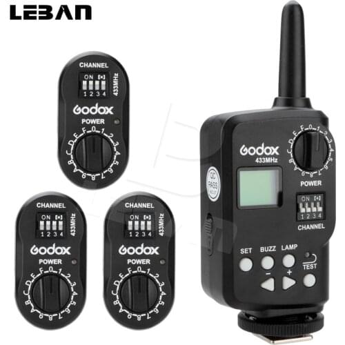 Godox Ft-16 Trigger 16 Channels Wireless Remote Flash Trigger 1x Transmitter + 3x Receiver for Witstro Ad360 DE/SK/QT/QS Series