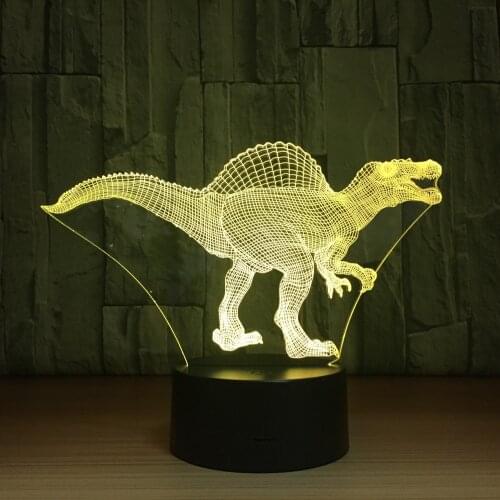 Dinosaurs LED Lamp USB 3D Lamp 7 Colors Touch Remote Sensor Bedroom Lights Atmosphere Decoration Lighting Novelty Gifts for Kids