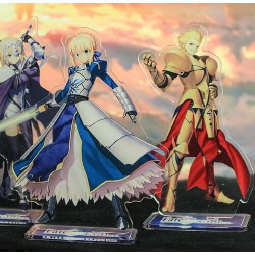 Fate Grand Order Arturia Pendragon Gilgamesh Acrylic Stand Figure Desktop Decoration Collection Model Toy Doll Gifts Cosplay