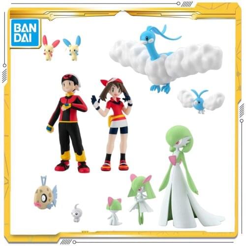 Original BANDAI Pokemon Hoenn region 02 Brendan Gardevoir Pokemon Figures Model Cartoon Action Anime Toys Gifts for Children