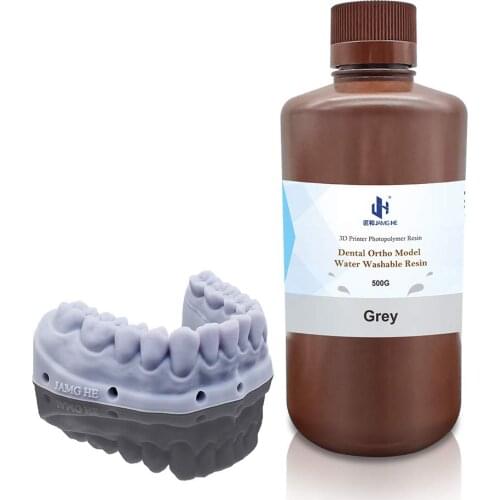 Jamghe High Precision Water-Washable Orthodontic Resin For LCD 3D Printer 1000G 405nm UV