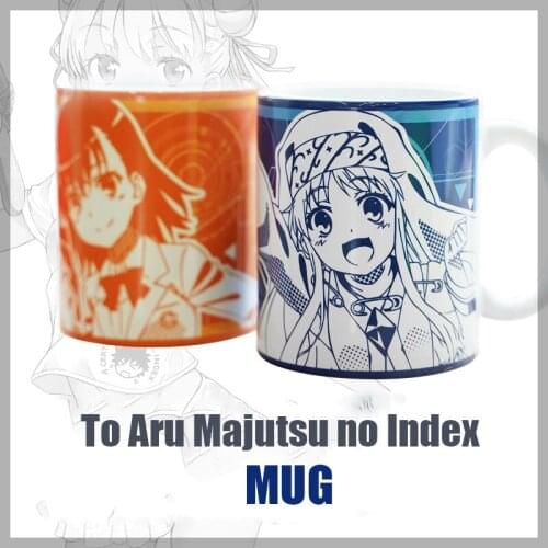JK Anime Manga To Aru Majutsu no Index Misaka Mikoto Novel Cosplay Mark Cup Ceramic Daily Drink Mug Domination Beginning Bottle