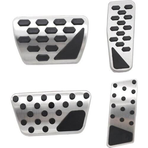 Car Brake Fuel Accelerator Pedal Cover For Jeep Wrangler JL 2018 - 2020 JK 2007 - 2017 AT Models Stainless Steel 2019 2016 2015