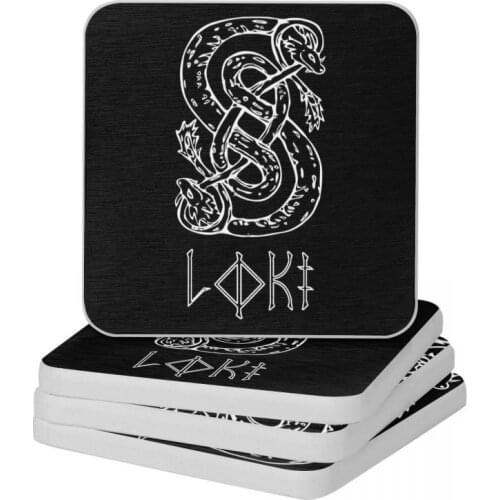 Loki Odinson Diatomaceous Earth Square Round Coaster Non-slip Cup Bonsai Mat Soap Toothbrush Pad Wholesale 10x10cm