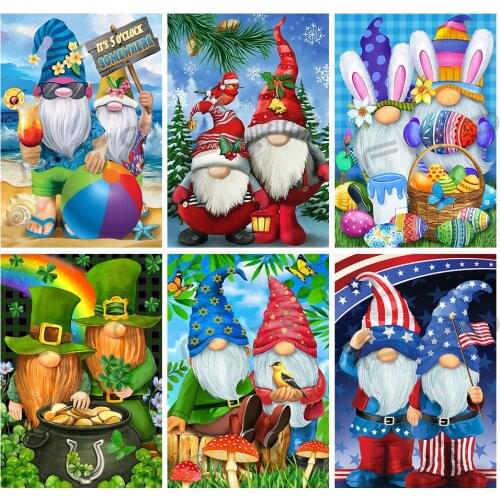 DIY Diamond Painting Santa Claus Cross Stitch Diamond Embroidery Pumpkin Picture Rhinestone Mosaic Christmas Gift pintura